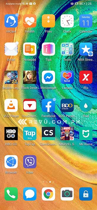 Huawei Mate 30 UI and apps screenshot by Revu Philippines