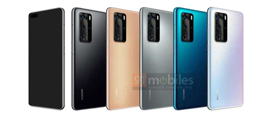 Huawei P40 Pro leaked design and colors via Revu Philippines