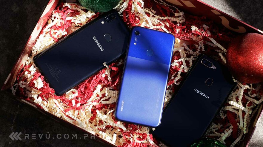 Huawei Y6s vs OPPO A5s vs Samsung Galaxy A10s comparison review via Revu Philippines