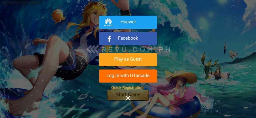 Huawei log-in option in mobile games via Revu Philippines