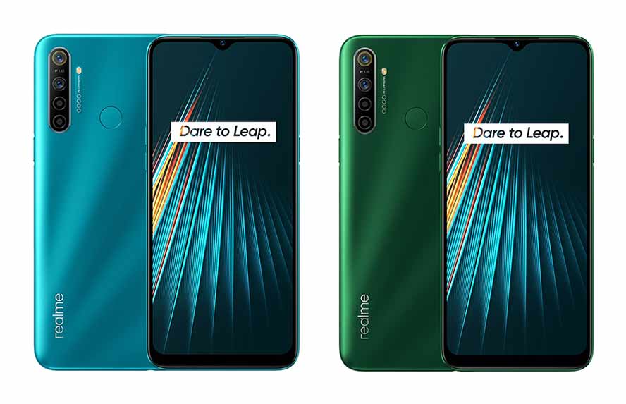 Realme 5i blue and green color variants, price, and specs via Revu Philippines