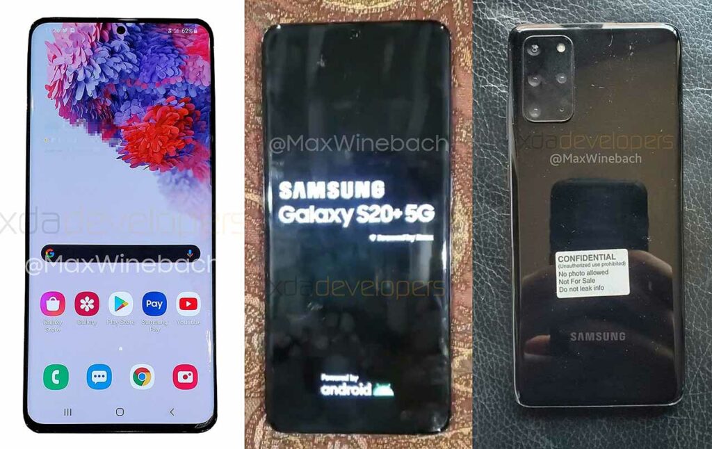 Samsung Galaxy S20 Plus actual unit design leak via Revu Philippines