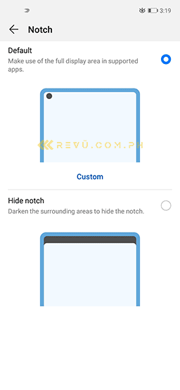 How to hide the Huawei Y7p's punch-hole notch by Revu Philippines