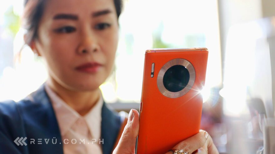 Huawei Mate 30 Pro 5G Leather Vegan Orange color's speed test, price, specs, and postpaid plans via Revu Philippines