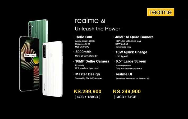 Realme 6i price and specs via Revu Philippines