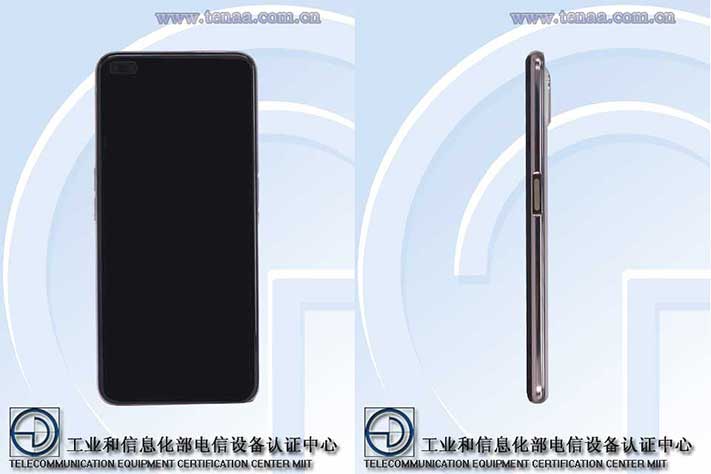 OPPO A92s design and specs on TENAA site via Revu Philippines