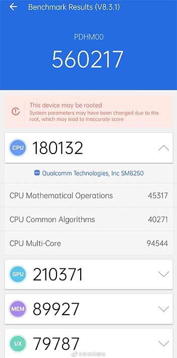 OPPO Ace 2 Antutu benchmark score leak via Revu Philippines