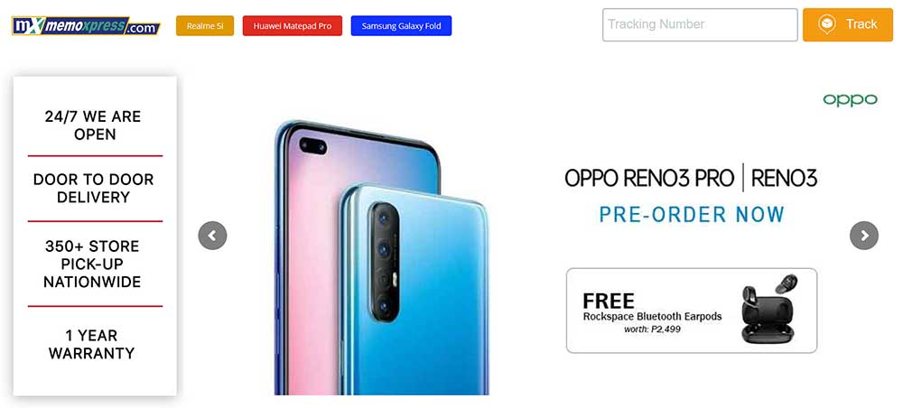 OPPO Reno 3 Pro and OPPO Reno 3 price and preorder info on MemoXpress via Revu Philippines