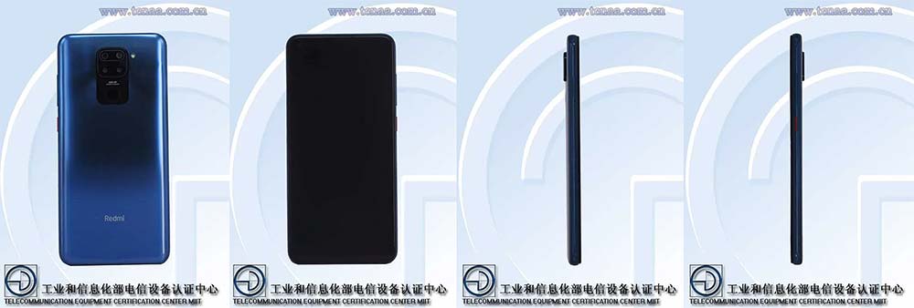 Xiaomi Redmi Note 9 image or design and specs on TENAA site via Revu Philippines