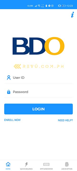 BDO banking app on the Huawei P40 Pro via AppGallery via Revu Philippines