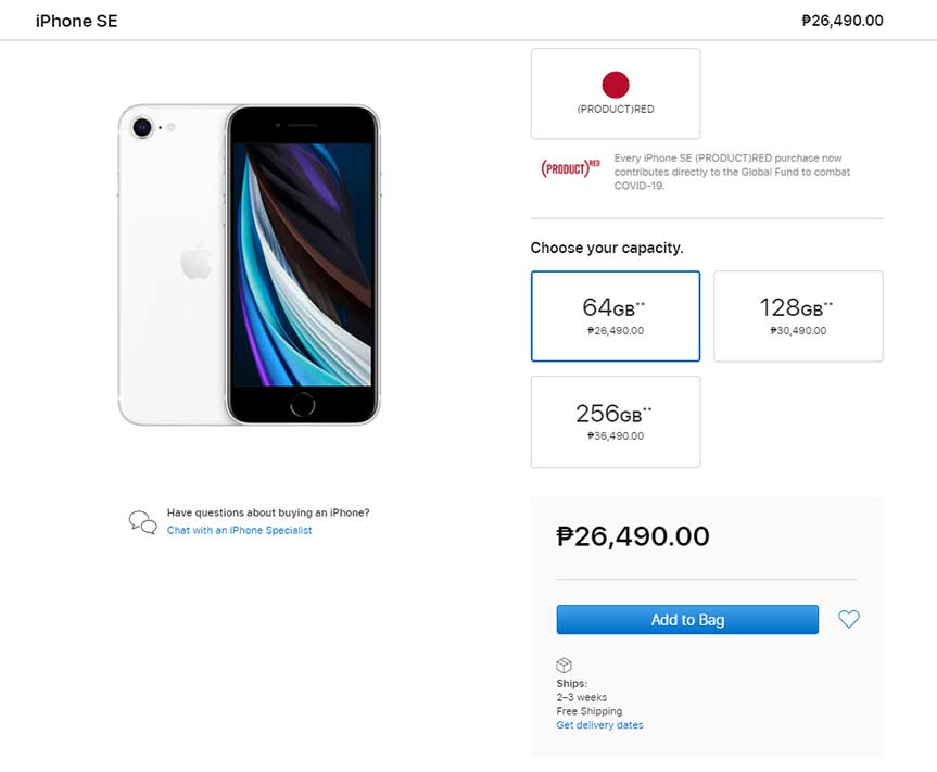 Apple Iphone Se Now Available In The Philippines Revu