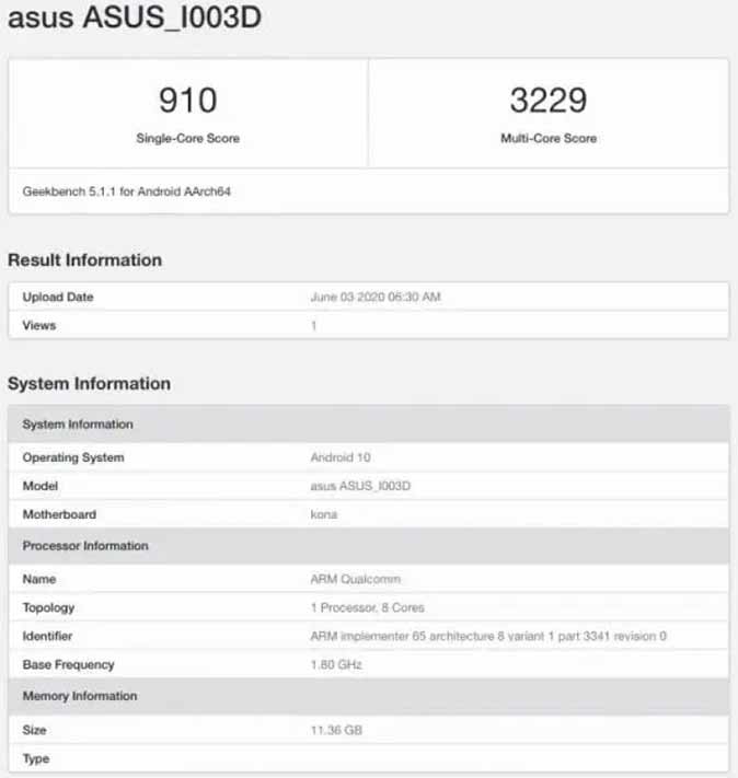 ASUS ROG Phone 3 12GB RAM Geekbench benchmark scores leak via Revu Philippines.jpg