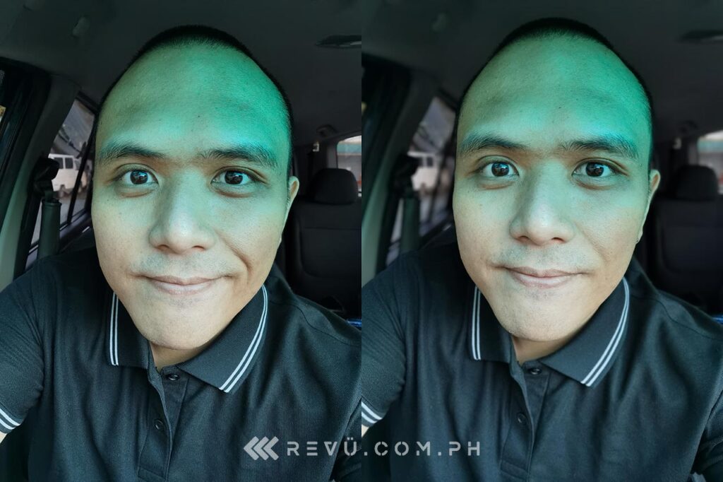 Huawei P40 Pro Plus sample daytime selfie pictures comparison: auto vs portrait by Revu Philippines