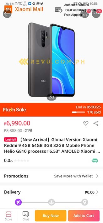 Xiaomi Redmi 9 price and specs via Revu Philippines