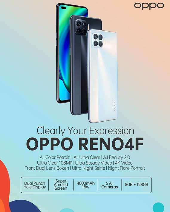 OPPO Reno 4F poster leak via Revu Philippines