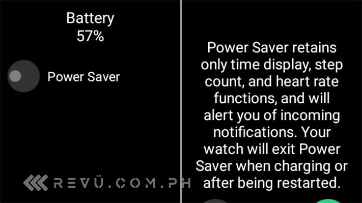 OPPO Watch Power Saver mode screenshot by Revu Philippines