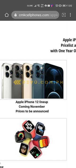 Apple iPhone 12 series Philippine availability spotted at CMK Cellphones via Revu