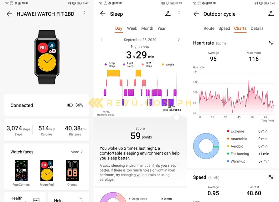 Huawei Watch Fit Huawei Health App via Revu Philippines