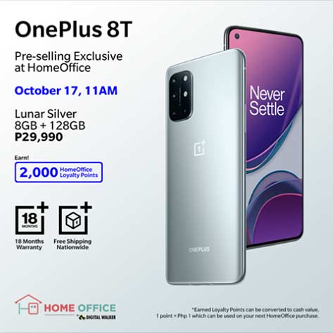 OnePlus 8T discounted preorder price via Revu Philippines