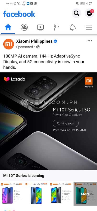 Xiaomi Mi 10T series launch date revealed via Revu Philippines