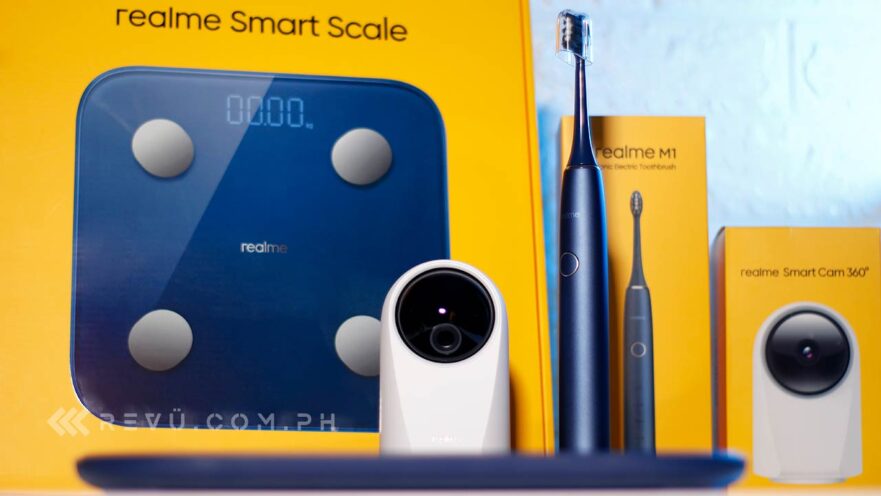 Realme M1 Sonic Electric Toothbrush, Realme Smart Scale, and Realme Smart Cam 360 Degrees price and specs via Revu Philippines