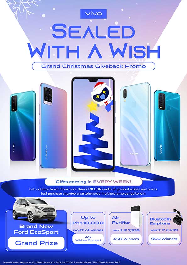 Vivo Sealed with a Wish promo giveaway details via Revu Philippines