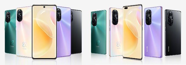 Huawei Nova 8 and Huawei Nova 8 Pro design and colors via Revu Philippines