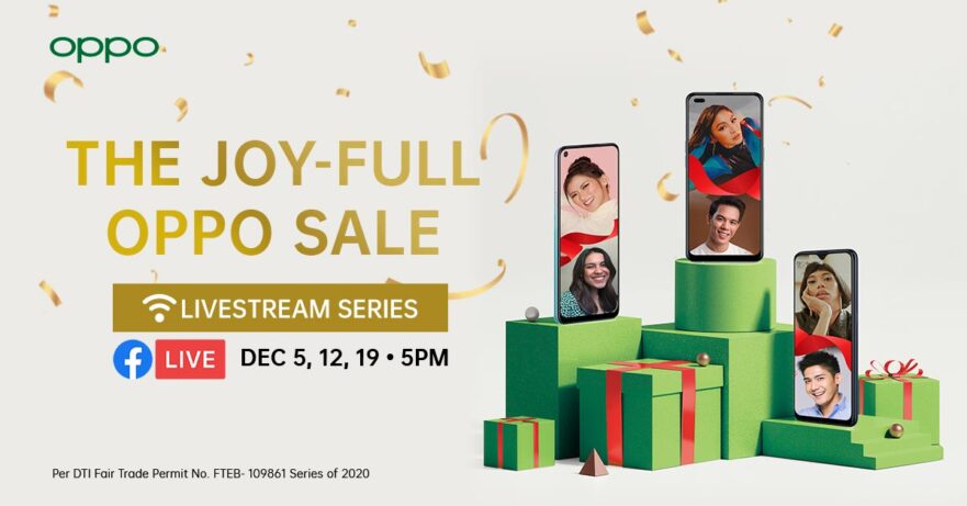 OPPO Joy-Full Sale livestream series show this Christmas 2020 season via Revu Philippines