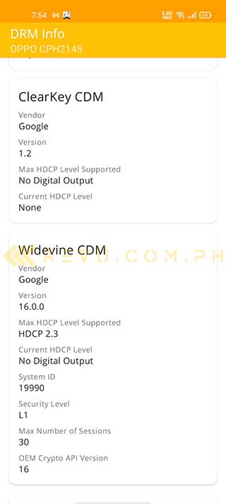 OPPO Reno 5 5G Widevine certification support via Revu Philippines