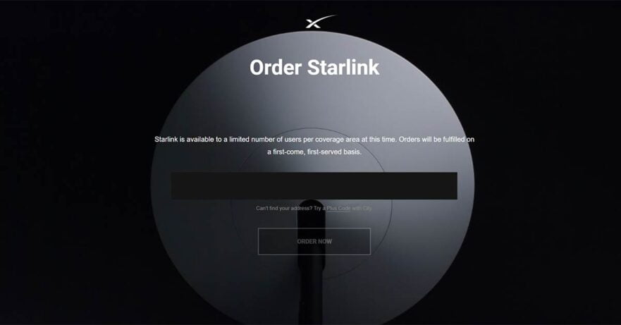 SpaceX Starlink internet order form via Revu Philippines