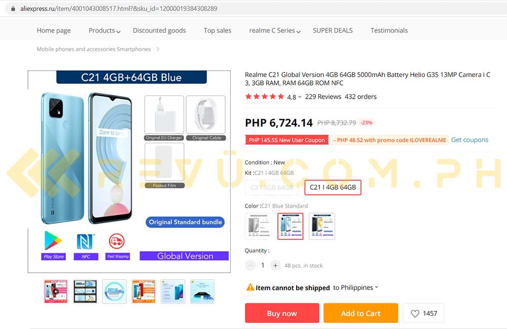 Specs realme c21 realme 9