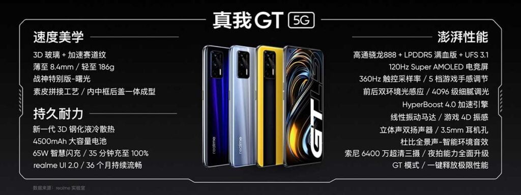 Realme GT 5G price, specs, and colors via Revu Philippines