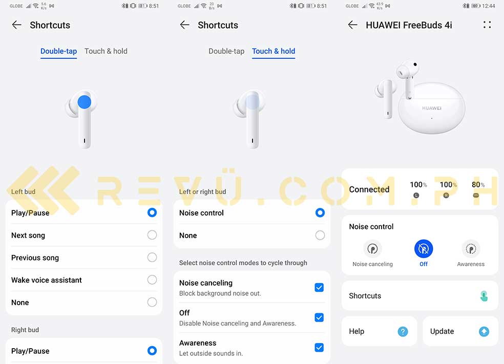 Huawei FreeBuds 4i with Huawei AI Life app via Revu Philippines