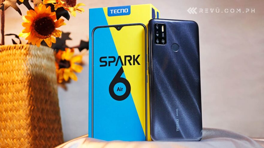 Tecno Spark 6 Air review, price, and specs via Revu Philippines