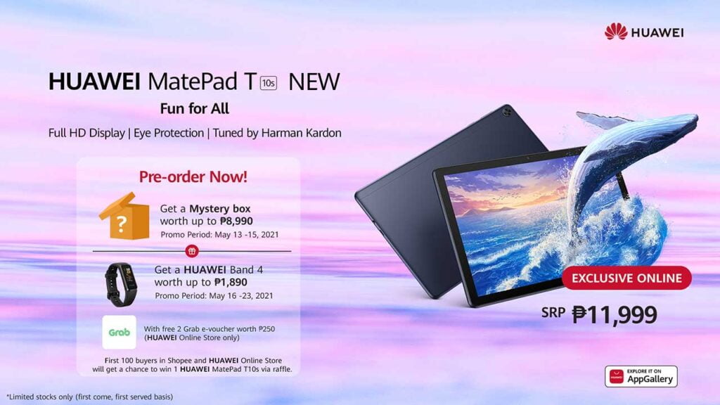 Huawei MatePad T 10s cheaper version price and preorder details via Revu Philippines