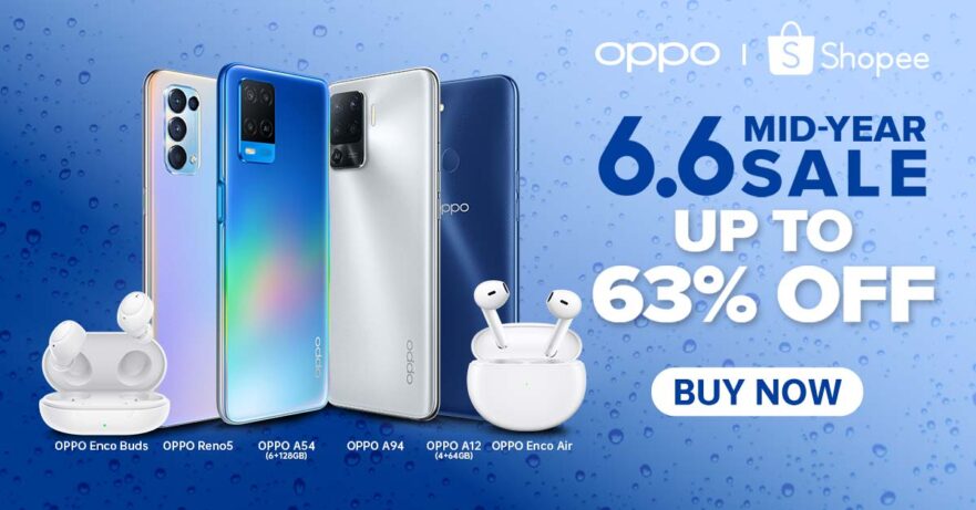 OPPO at the Shopee 6.6 Mid-Year Sale 2021 via Revu Philippines