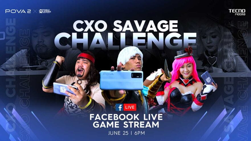 Tecno POVA 2 and Mobile Legends Bang Bang June 25 gaming livestream via Revu Philippines