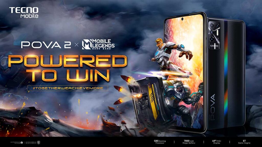 Tecno POVA 2 and Mobile Legends Bang bang partnership via Revu Philippines