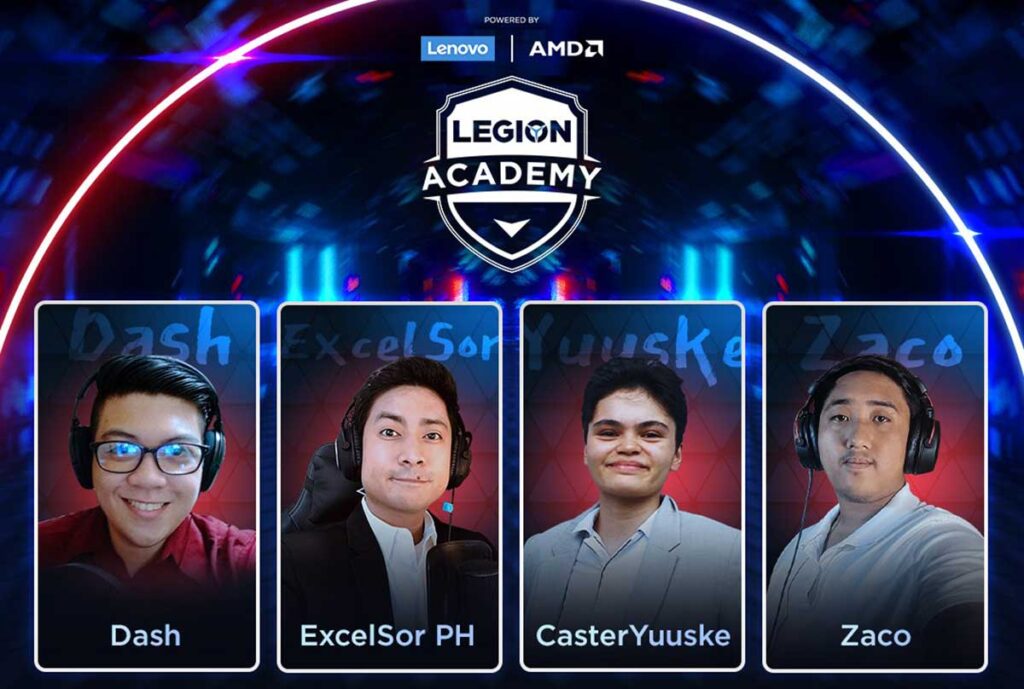 Legion Academy Caster Program top 4 finalists via Revu Philippines