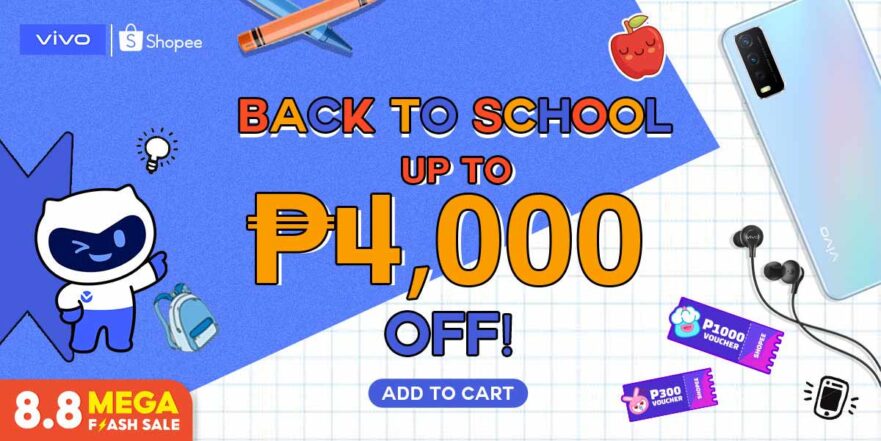 Discounted Vivo phones at Shopee 8.8 sale via Revu Philippines