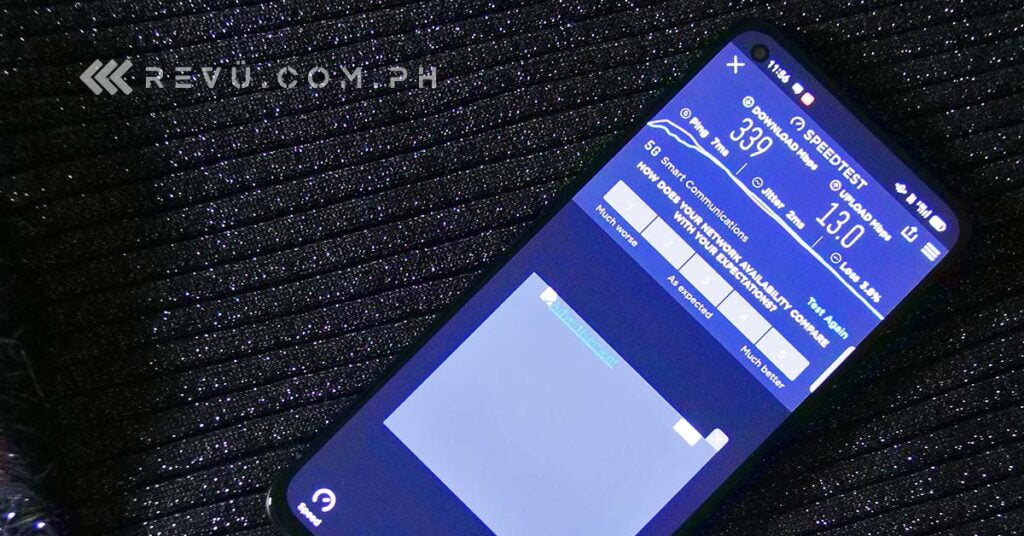 OPPO Reno6 5G speed test result via Revu Philippines