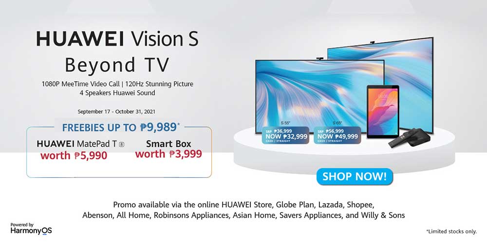 Huawei Vision S through Globe postpaid plan and freebies via Revu Philippines