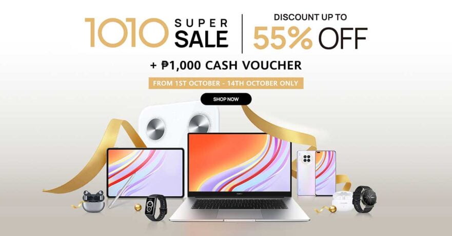 Huawei products discounted at 10.10 sale (October 10 sale) via Revu Philippines