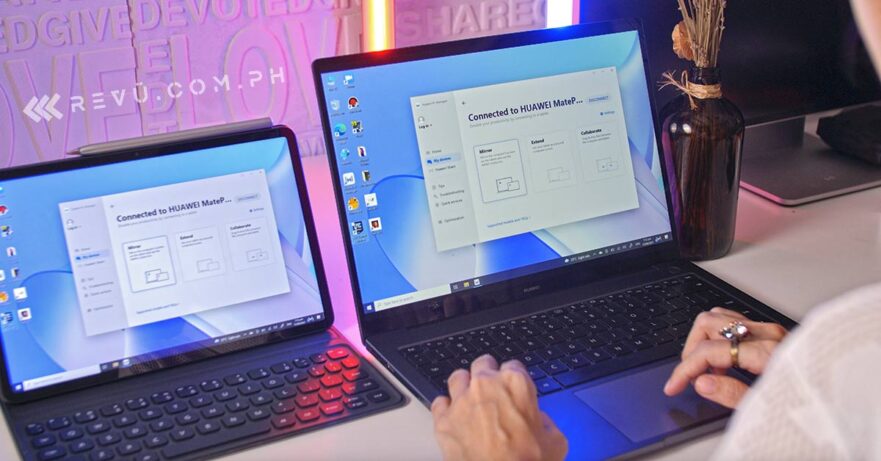 Huawei MatePad 11 and Huawei MateBook multi-screen collaboration via Revu Philippines