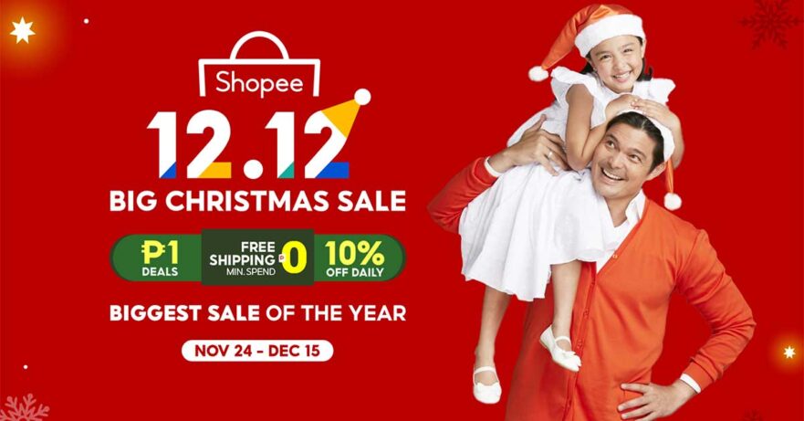 Dingdong Dantes and Zia Dantes for Shopee 12.12 Big Christmas Sale via Revu Philippines
