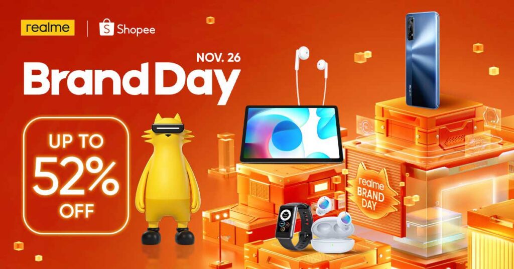 Realme Shopee Brand Day Nov 26 sale devices and prices and discounts via Revu Philippines