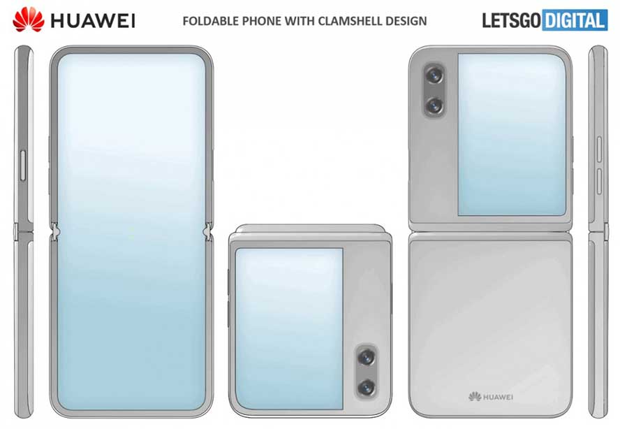 Huawei P50 Pocket foldable phone design leak via Revu Philippines