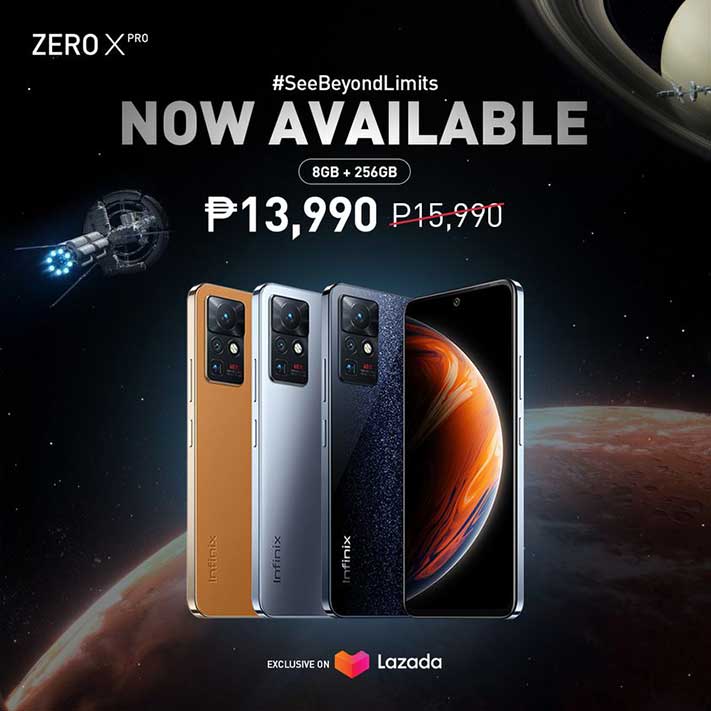 Better Infinix Zero X Pro version with 256GB RAM introductory price via Revu Philippines