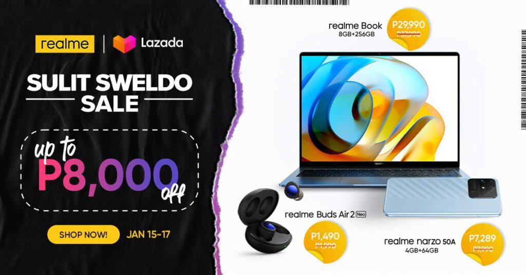 Realme Payday Sale Jan 2022 via Revu Philippines