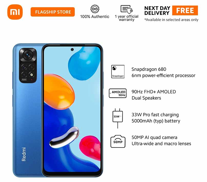 Redmi Note 11 4G price and specs and design leak via Revu Philippines